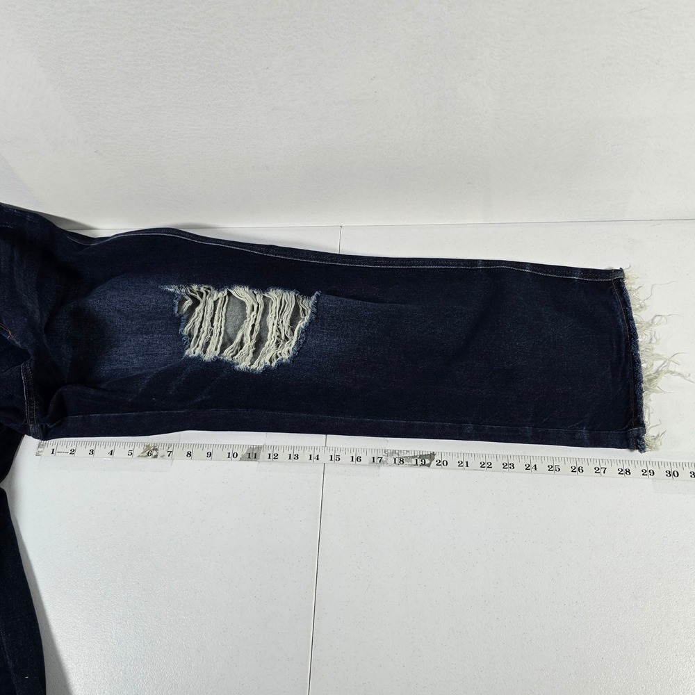 Judy Blue 20W Rigid Front Stretch Back Distressed Dark Wash Straight Leg Jeans‎ - Picture 5 of 10